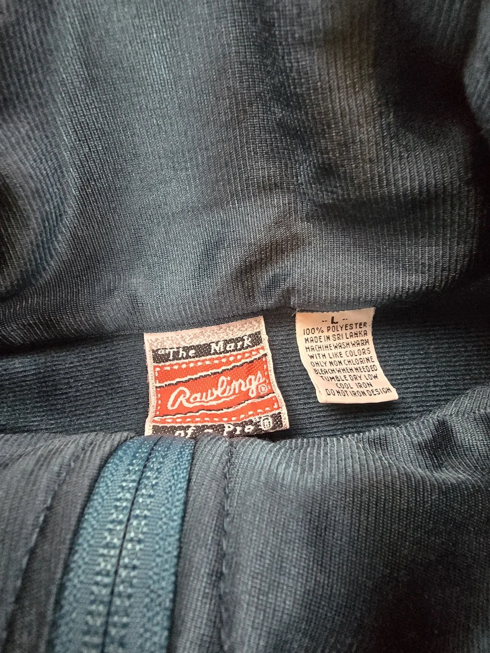 Vintage Rawlings USA Track Suit Set Jacket L Pants M Teal Green Warm Up Athletic
